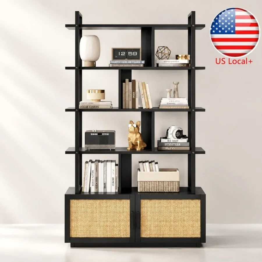 Storage & Organization - Estante de livros de vime com
