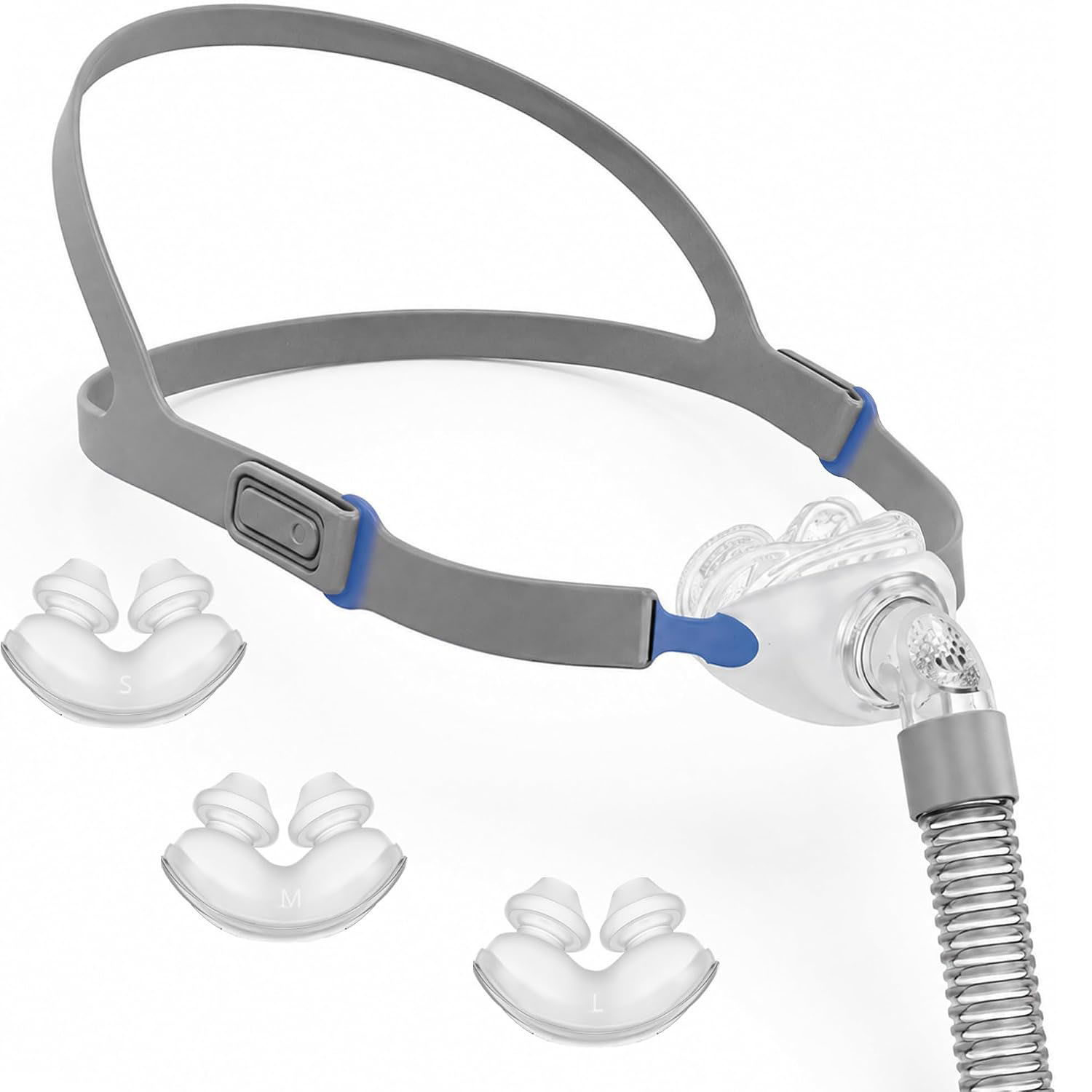 Anti Snore Contour Pillow - Máscara CPAP universal com almofadas nasais,