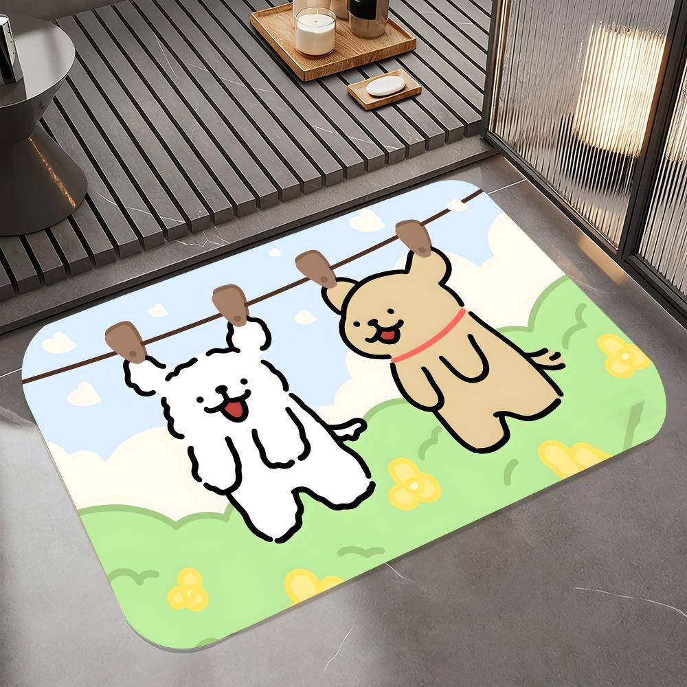 Tapete de Chão Anime L-LINE FR - Quick Dry Diatomite Bath Mat avaliação e preço