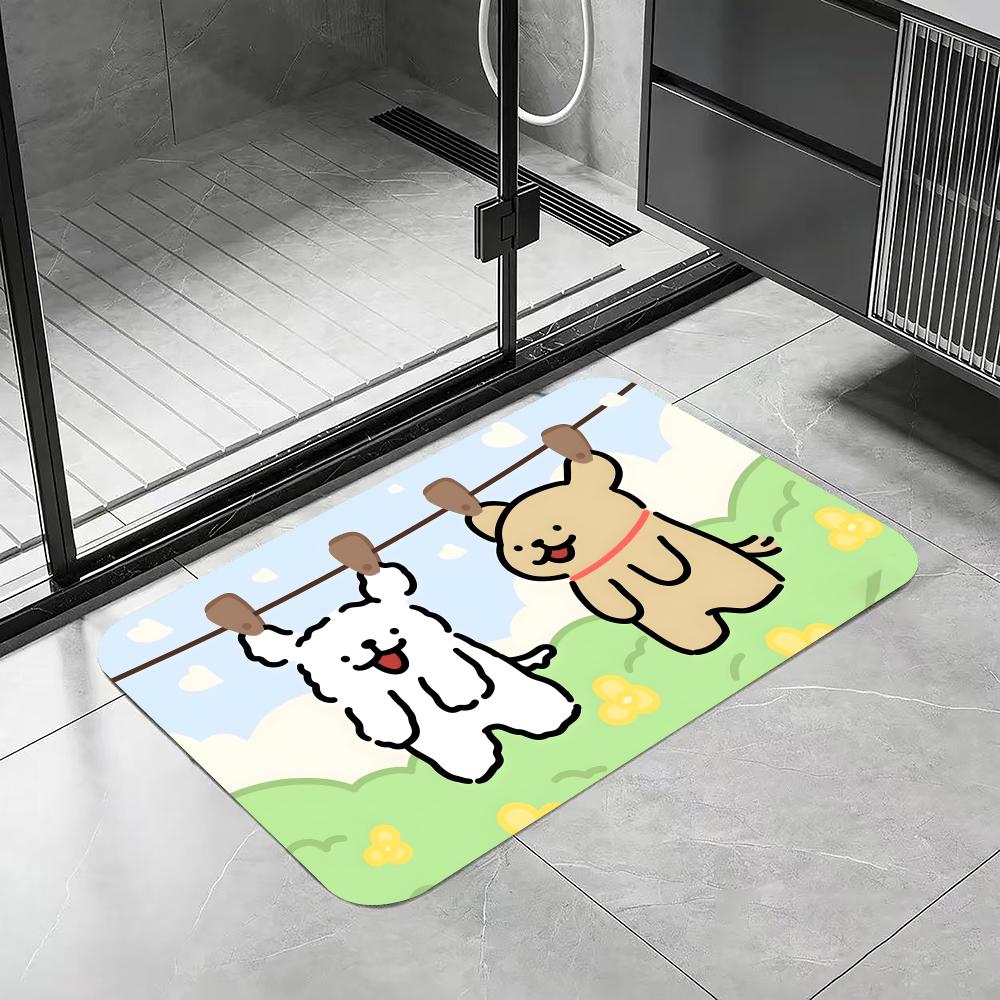 Tapete de Chão Anime L-LINE FR - Quick Dry Diatomite Bath Mat avaliação e preço