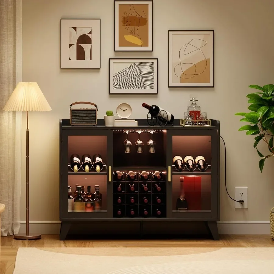Armário de bar com luzes LED p - Storage & Organization avaliação e preço
