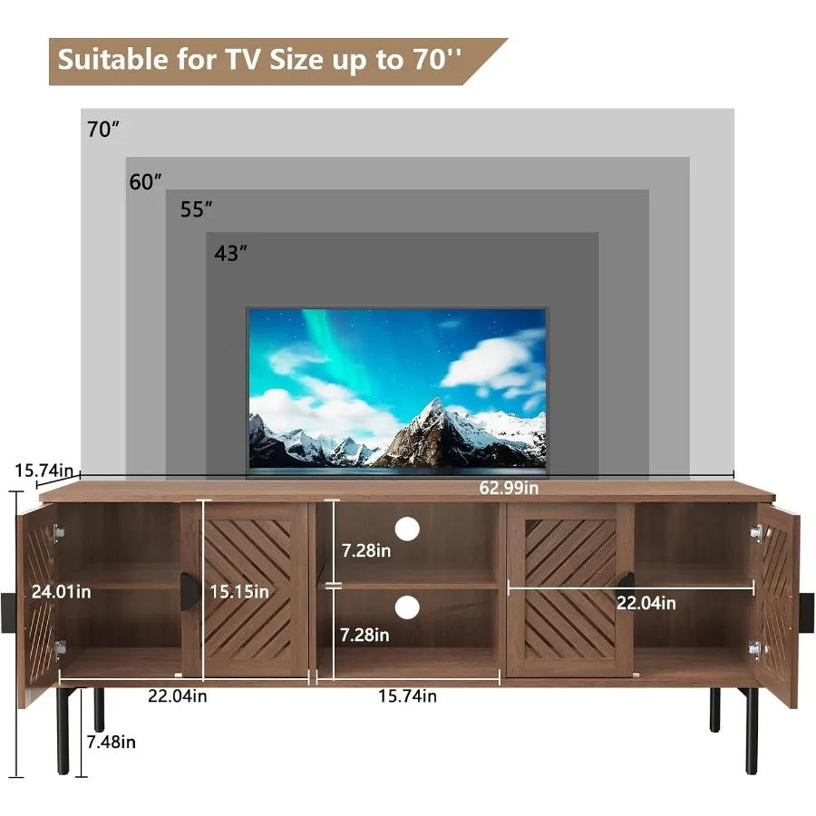 63 Suporte para TV para Sala d - Storage & Organization avaliação e preço