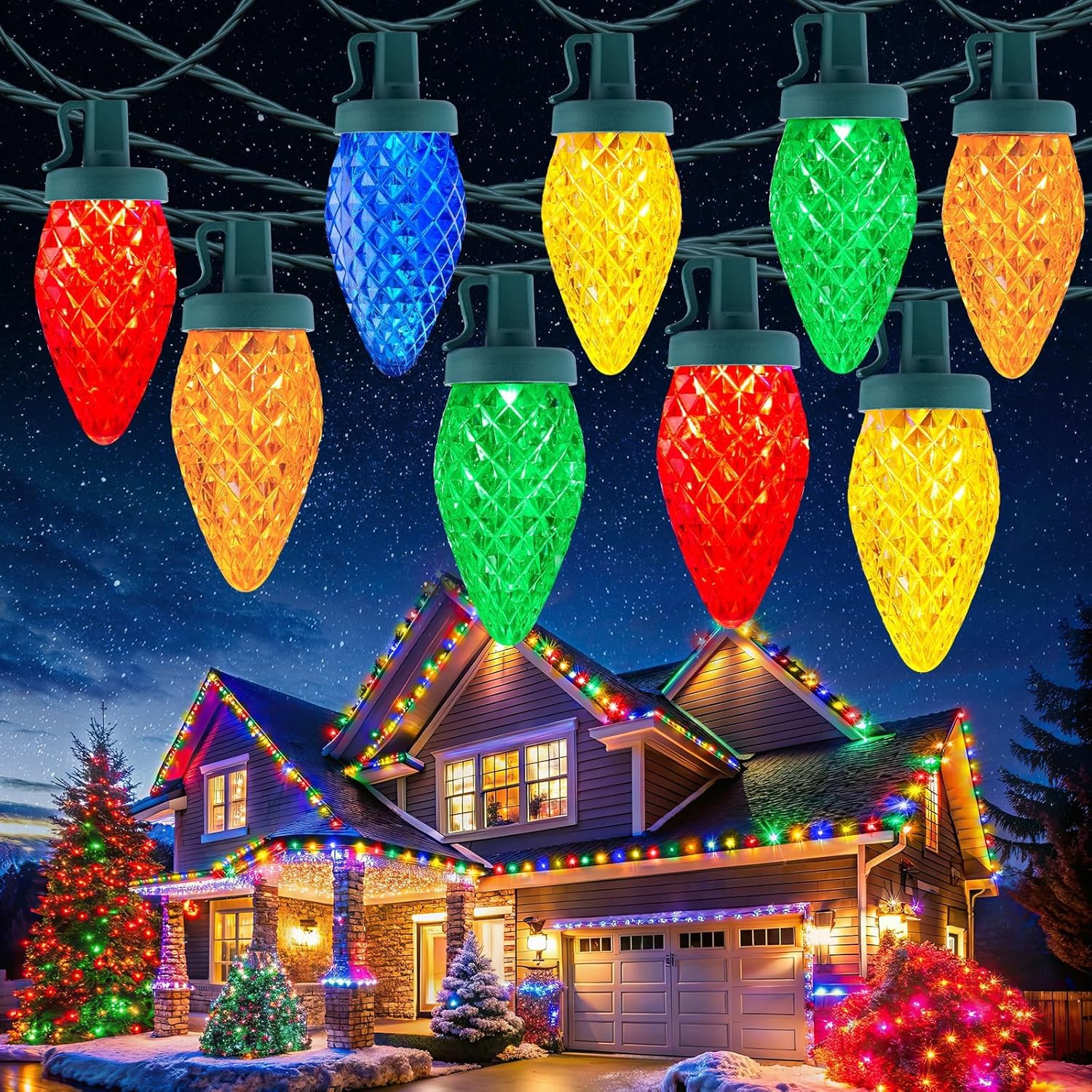 Luzes de Natal C9 para uso ext - Lighting avaliação e preço