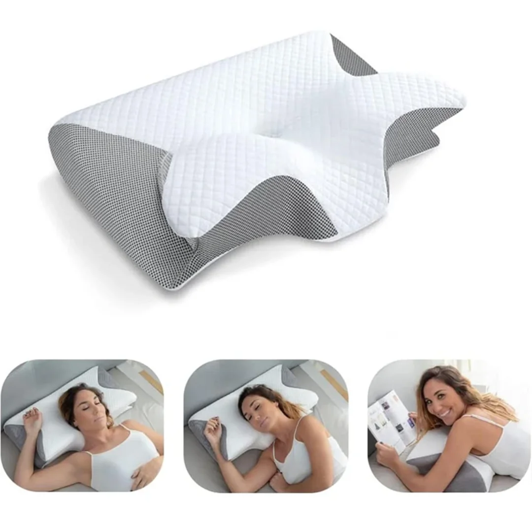 1 almofada cervical de espuma  - Memory Foam Orthopedic Pillow Neck Pain avaliação e preço