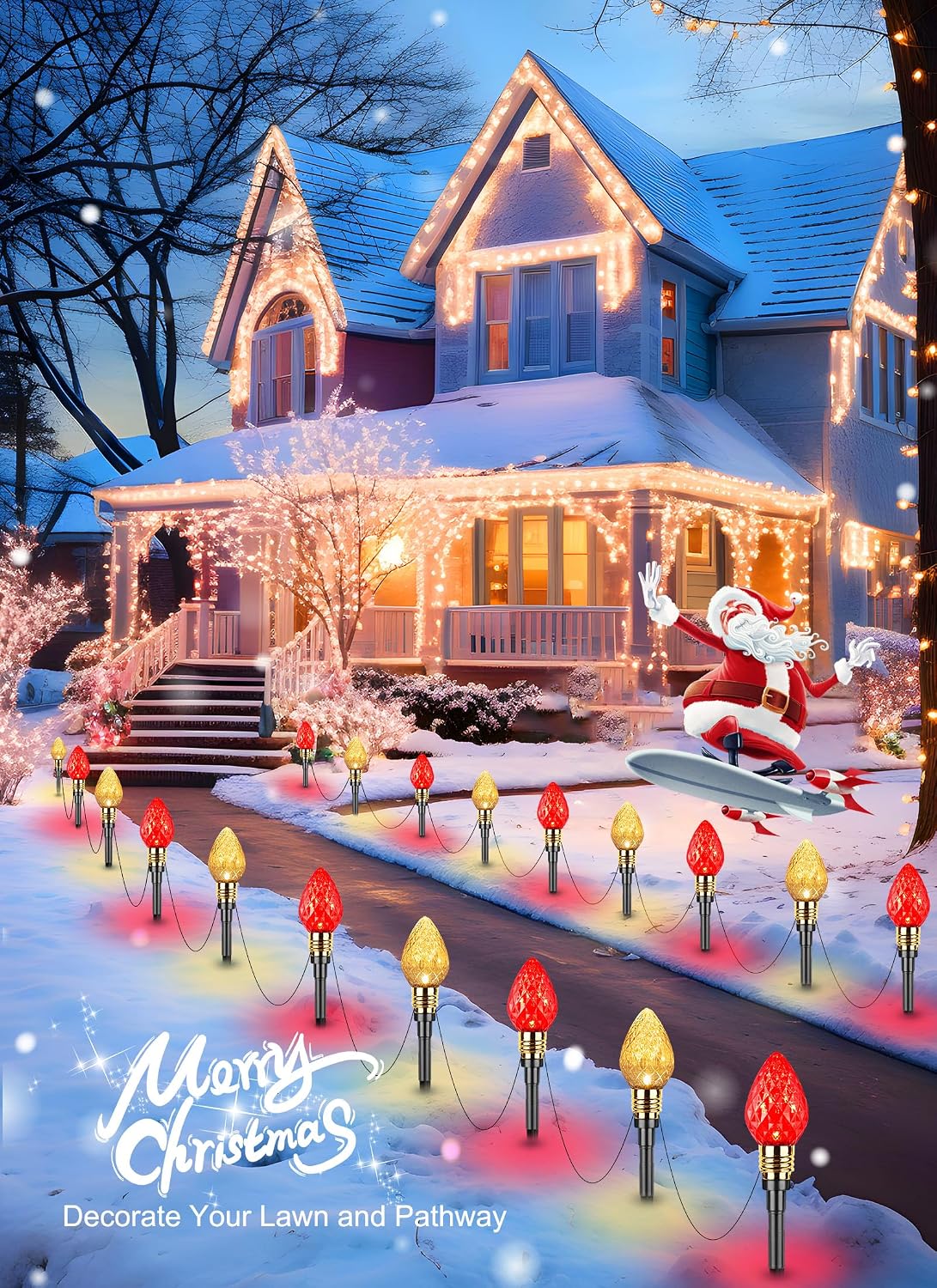 Luzes de Natal para caminhos,  - Lighting avaliação e preço
