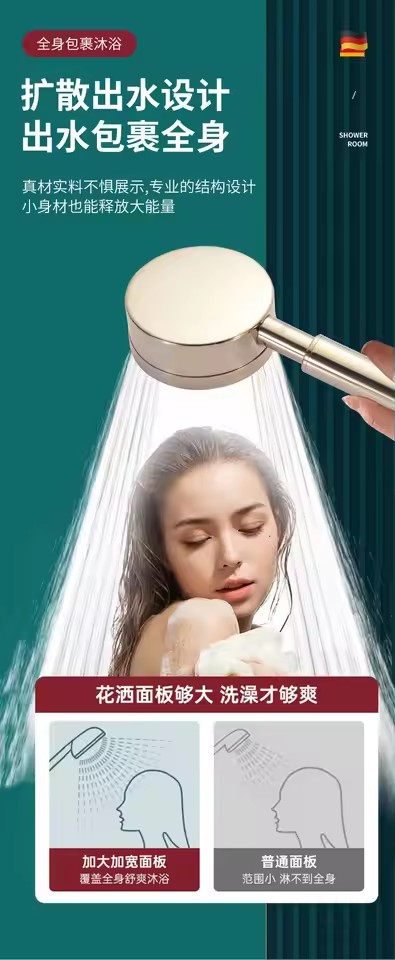 Chuveiro Pressurizado de Aço I - High Pressure Shower Head Handheld avaliação e preço
