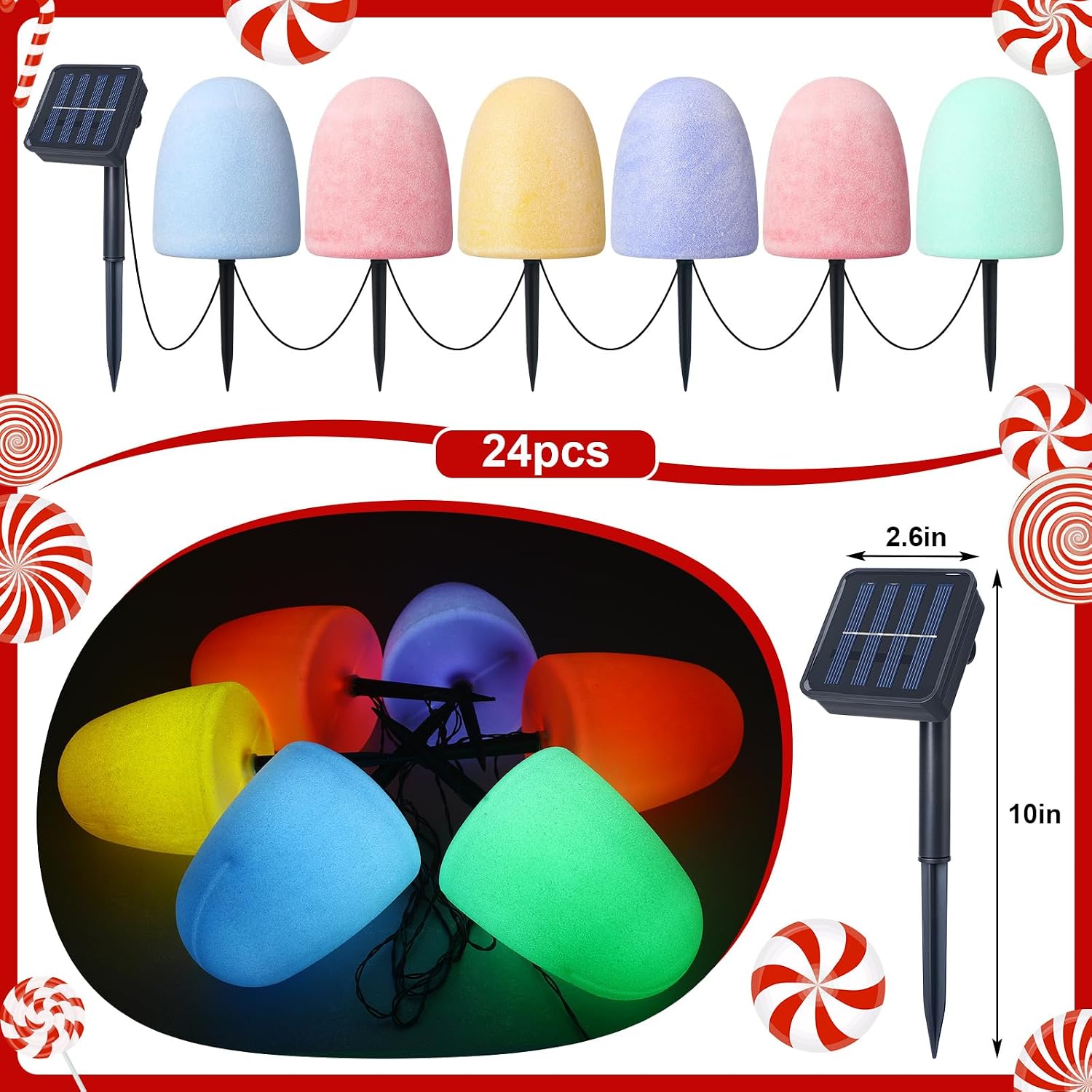 Luzes solares coloridas para c - Lighting avaliação e preço