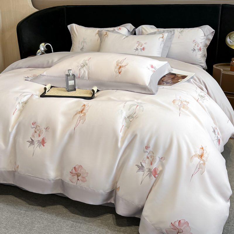 Conjunto de Cama com Estampa F - Aesthetic Floral Duvet Cover avaliação e preço