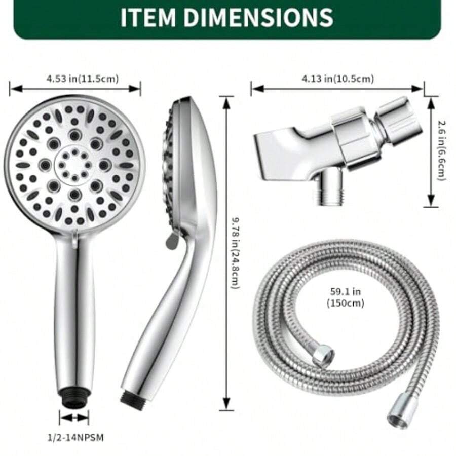 Chuveiro de mão com 6 modos de - High Pressure Shower Head Handheld avaliação e preço