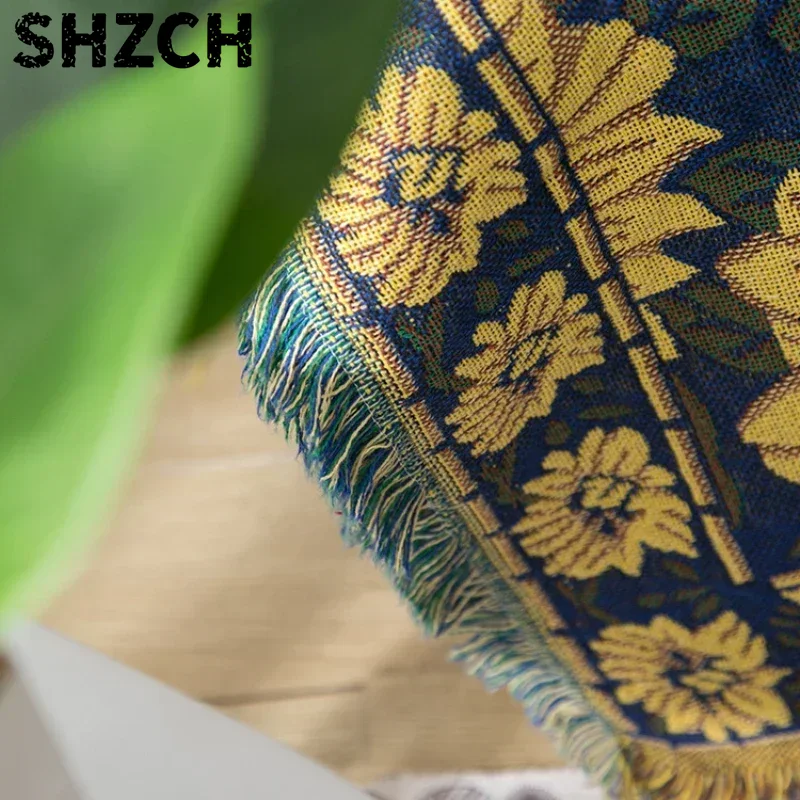 Manta de tecido com padrão de  - Boho Throw Blanket Fringe avaliação e preço